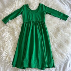 Alice and Ames long sleeve ballet dress in green, excellent condition.